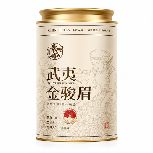 Premium Wuyi Jin Jun Mei Black Tea 200 g Te Ji Chinese loose-leaf tea with golden tips