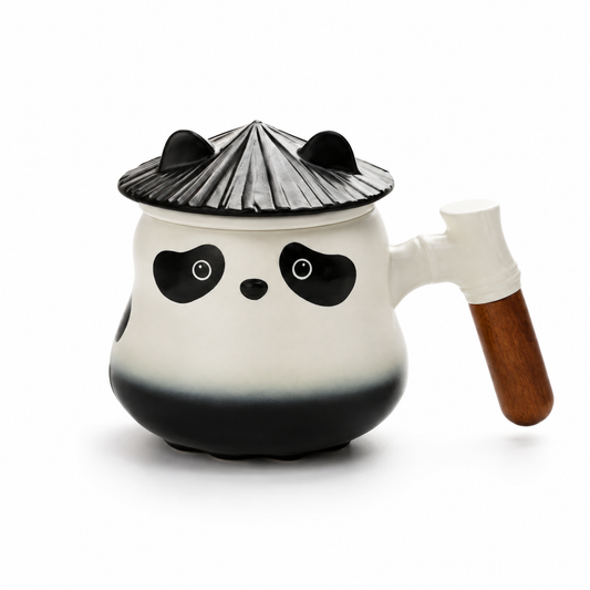 Panda Ceramic Infuser Mug with Lid – 350 mL