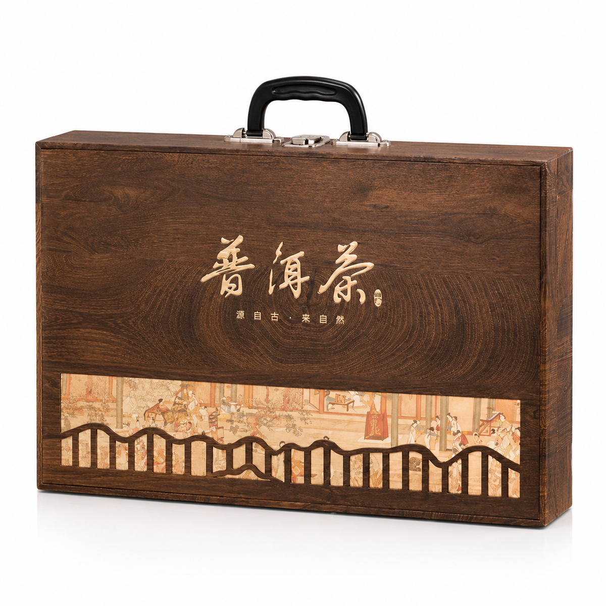 Raw and Ripe Pu-erh Tea 714 g two-cake gift set with presentation case