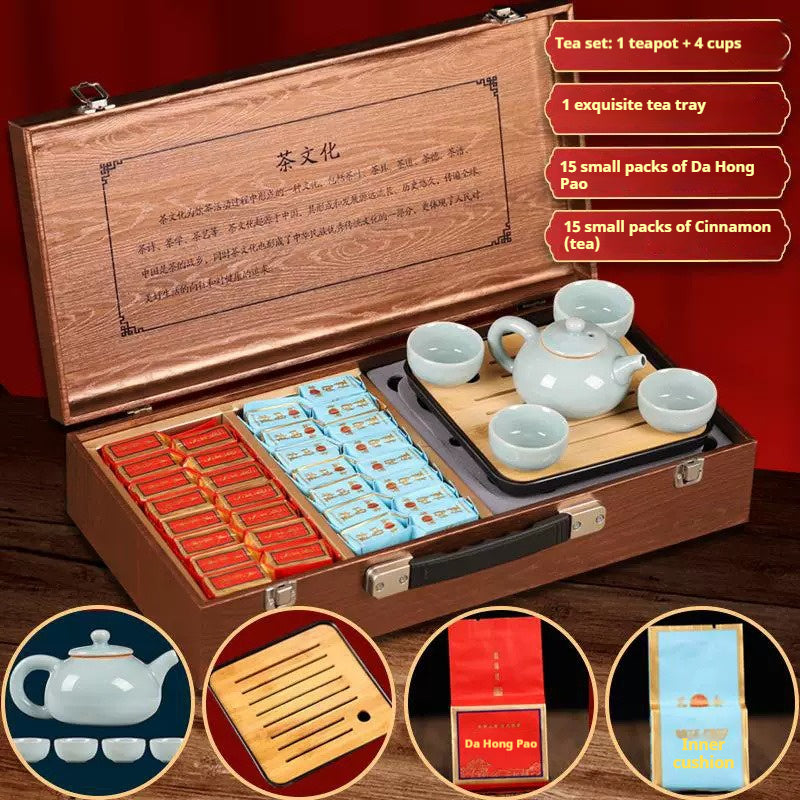 Master Handcrafted Rock Tea – Includes Tea Tray & Teaware | What makes this artisan Chinese oolong tea set so special