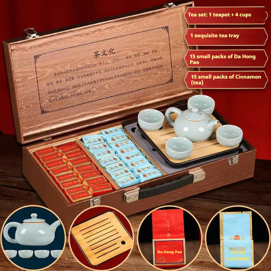Master Handcrafted Rock Tea – Includes Tea Tray & Teaware | What makes this artisan Chinese oolong tea set so special