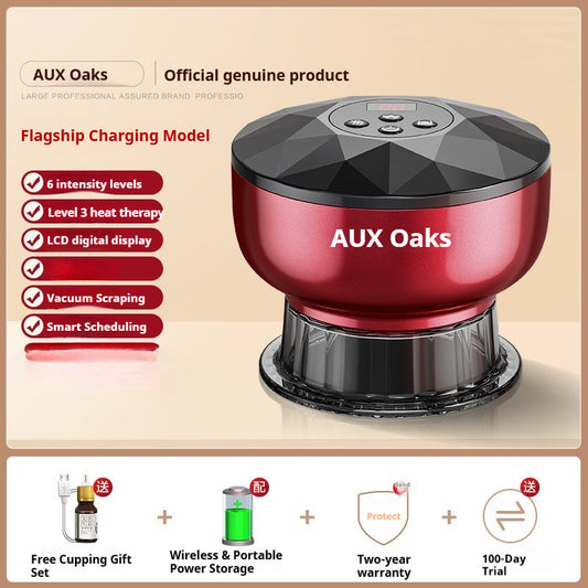 G519A Top Edition Wireless Red LCD Electric Massager with Smart Timer